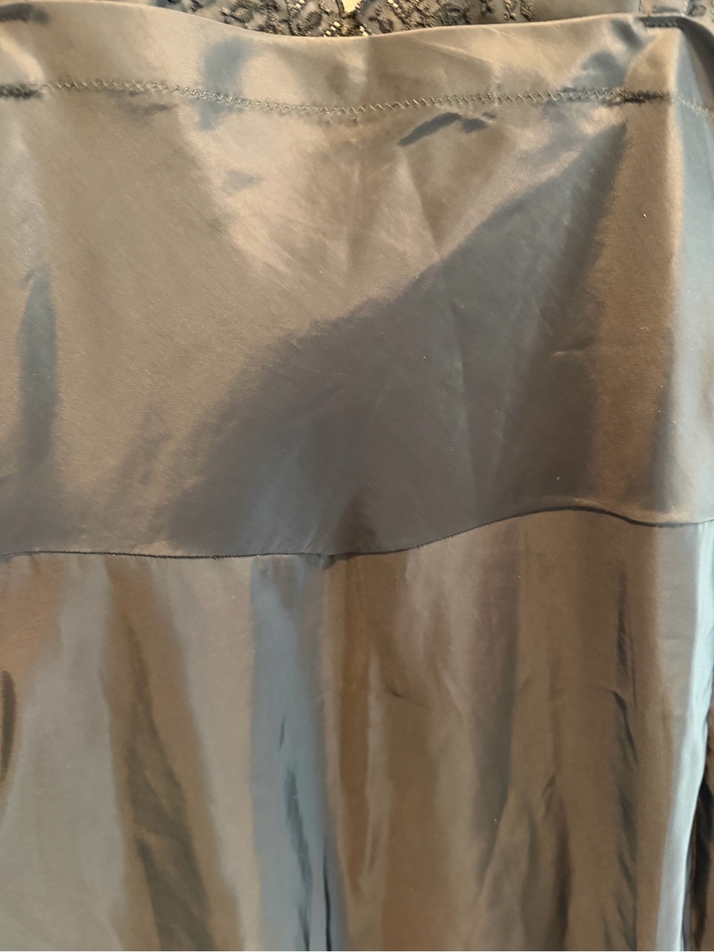 Vintage Black Side Zip Slip Dress (see measurements) - Picture 6 of 10